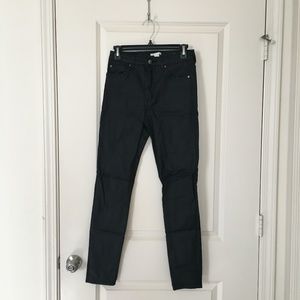 H&M Black Coated Skinny High Jeans